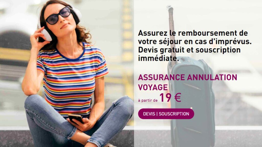 souscrire assurance annulation voyage