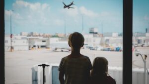 Avion avec enfants