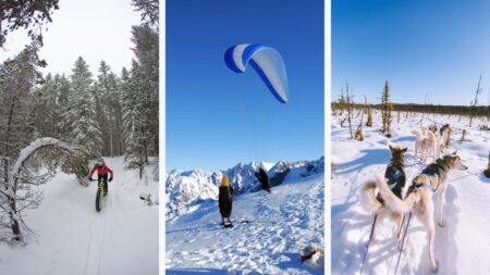 Activité sans ski _ fatbike, chien de traîneau, parapente