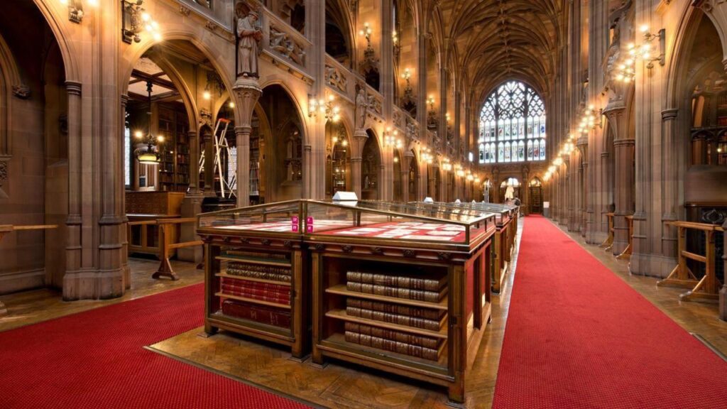 bibliothèque John Rylands de Manchester